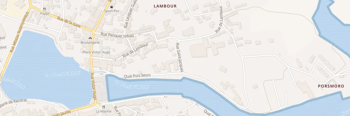 Plan du 5 Rue Saint-Jacques à Pont-l’Abbé