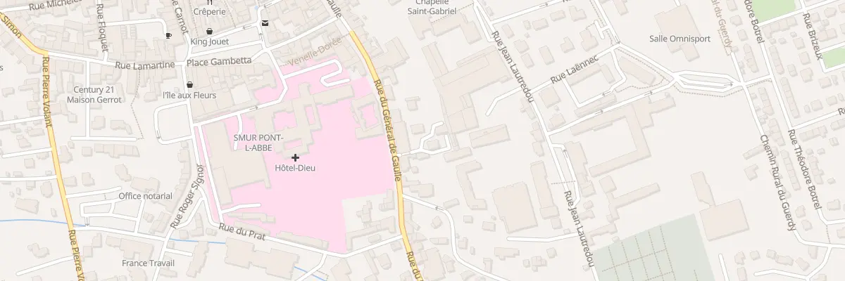 Plan du 63 Rue du Gen de Gaulle à Pont-l’Abbé