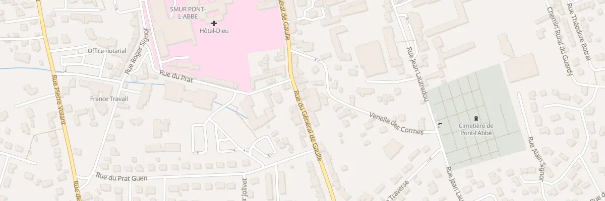 Plan du 79 Rue du Gen de Gaulle à Pont-l’Abbé