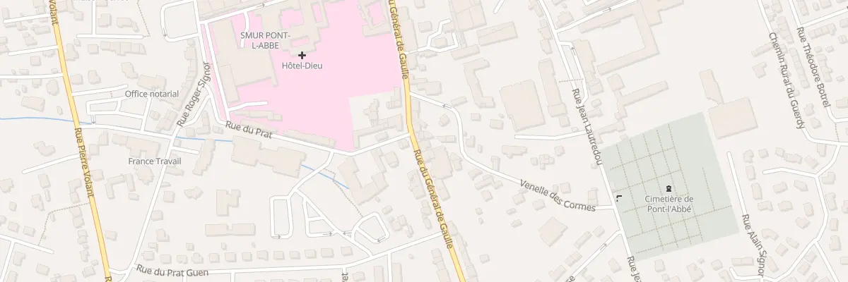 Plan du 77A Rue du Gen de Gaulle à Pont-l’Abbé
