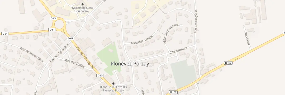Plan du 3 All des Genets à Plonévez-Porzay