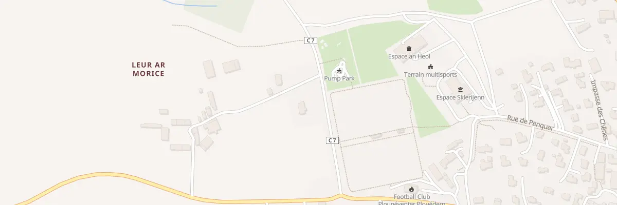 Plan du 157 Rte de la Vieille Vallée à Plounéventer