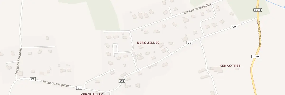 Plan du 20 Rte de Kerguillec à Tréméoc