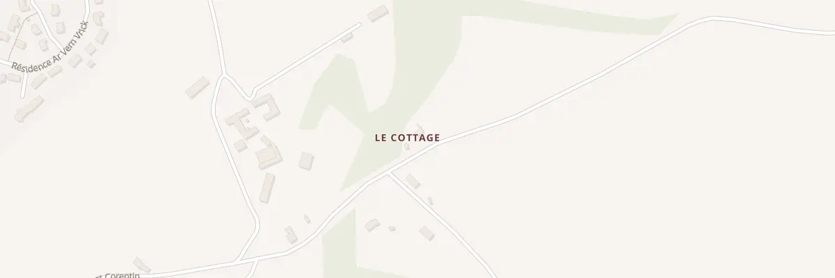 Plan du 1 Le Cottage à Plomodiern