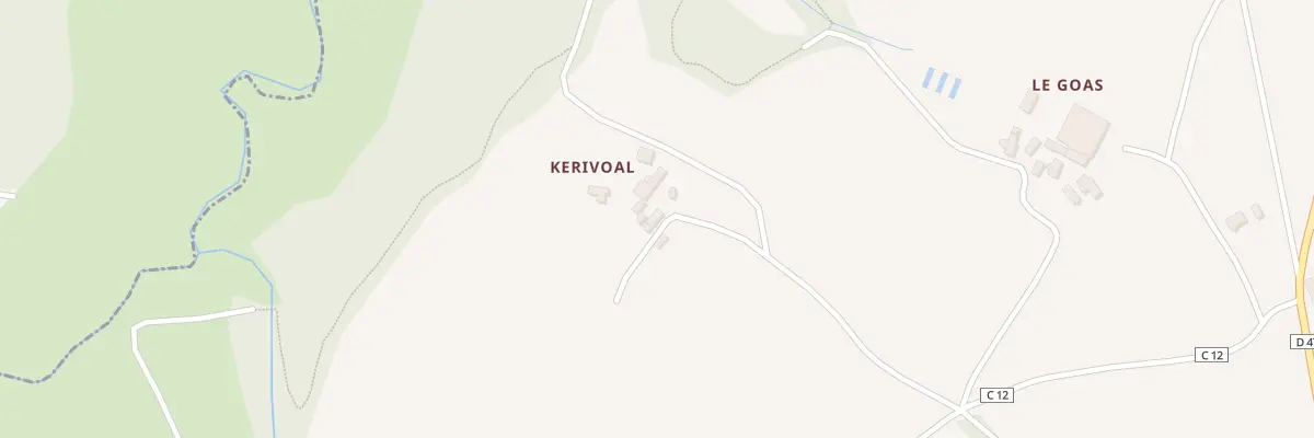Plan du 5 Kerivoal à Irvillac
