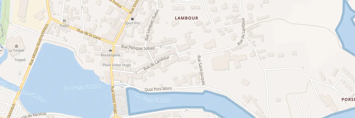 Plan du 26 Rue de Lambour à Pont-l’Abbé