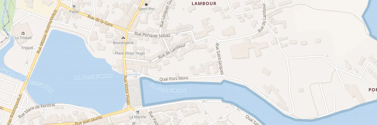 Plan du 22 Rue de Lambour à Pont-l’Abbé
