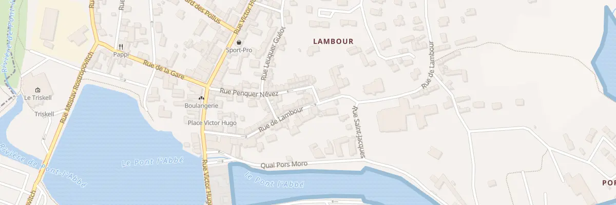 Plan du 37 Rue de Lambour à Pont-l’Abbé
