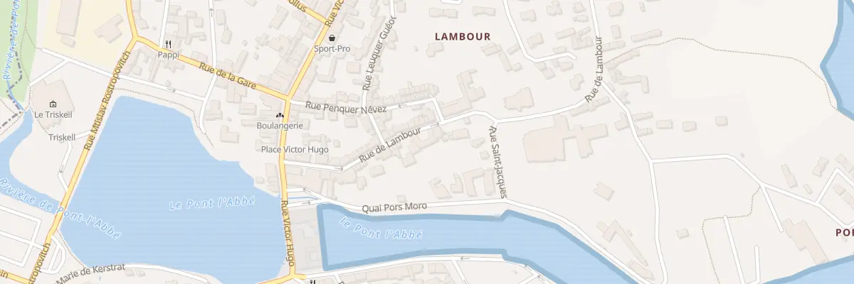 Plan du 24 Rue de Lambour à Pont-l’Abbé