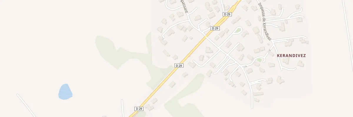 Plan du 7009B Rue de Kerjean à Plounéventer