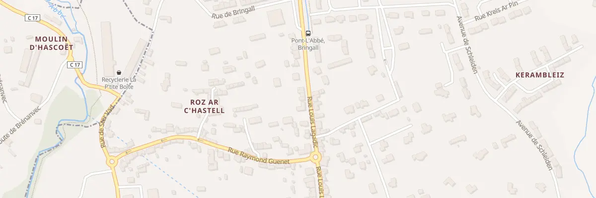 Plan du 33B Rue Louis Lagadic à Pont-l’Abbé