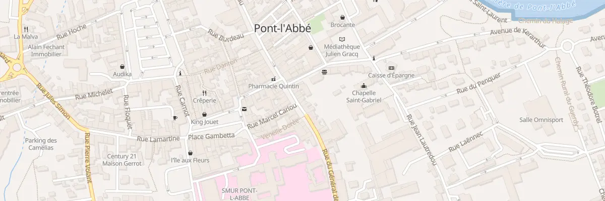 Plan du 33 Rue du Gen de Gaulle à Pont-l’Abbé