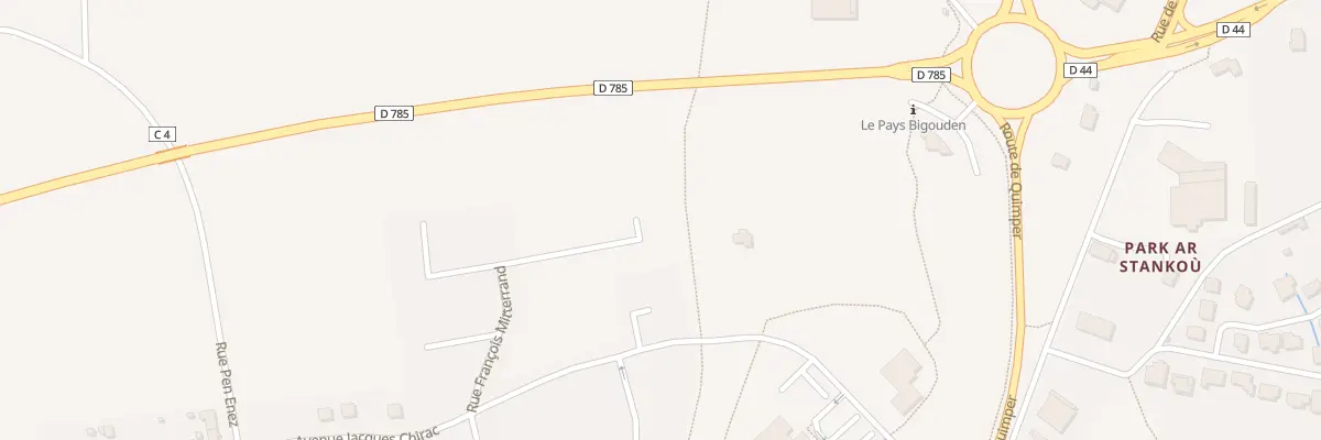 Plan du 15 Rue Francois Mitterrand à Pont-l’Abbé