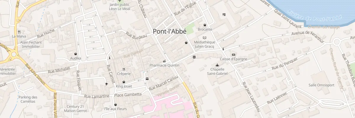 Plan du 3 Rue des Carmes à Pont-l’Abbé