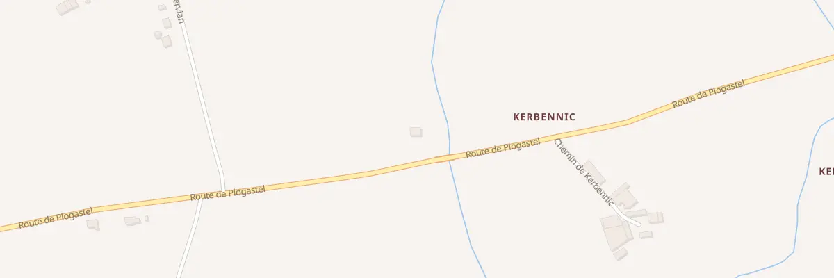 Plan du 153A Kerbennic à Plonéis