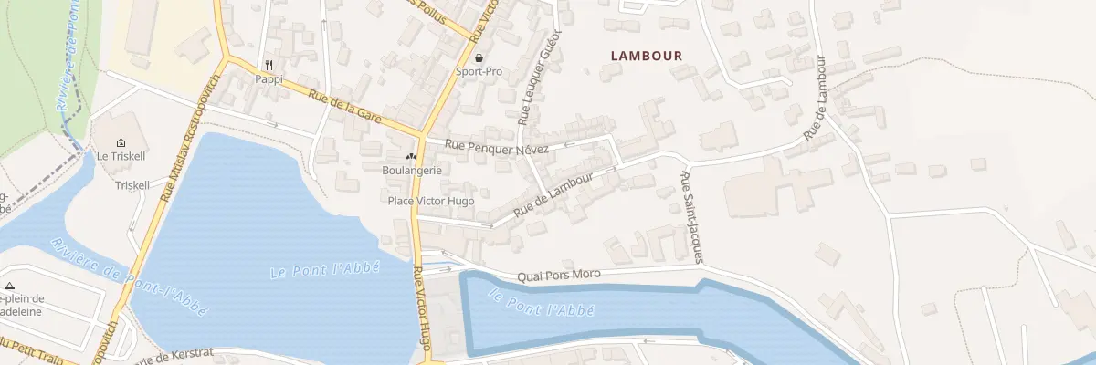 Plan du 23 Rue de Lambour à Pont-l’Abbé