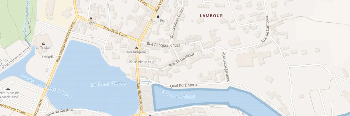 Plan du 21 Rue de Lambour à Pont-l’Abbé