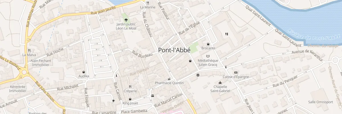 Plan du 9 Rue du Gen de Gaulle à Pont-l’Abbé