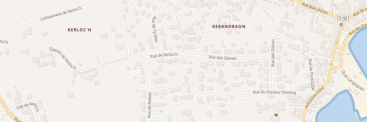 Plan du 3 Rue de Kerloc’h à Plobannalec-Lesconil