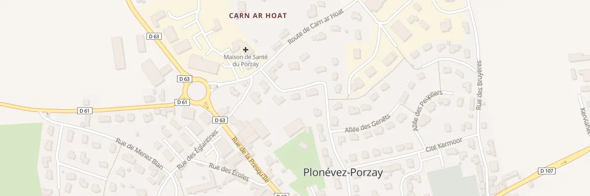 Plan du 20 All des Ajoncs à Plonévez-Porzay