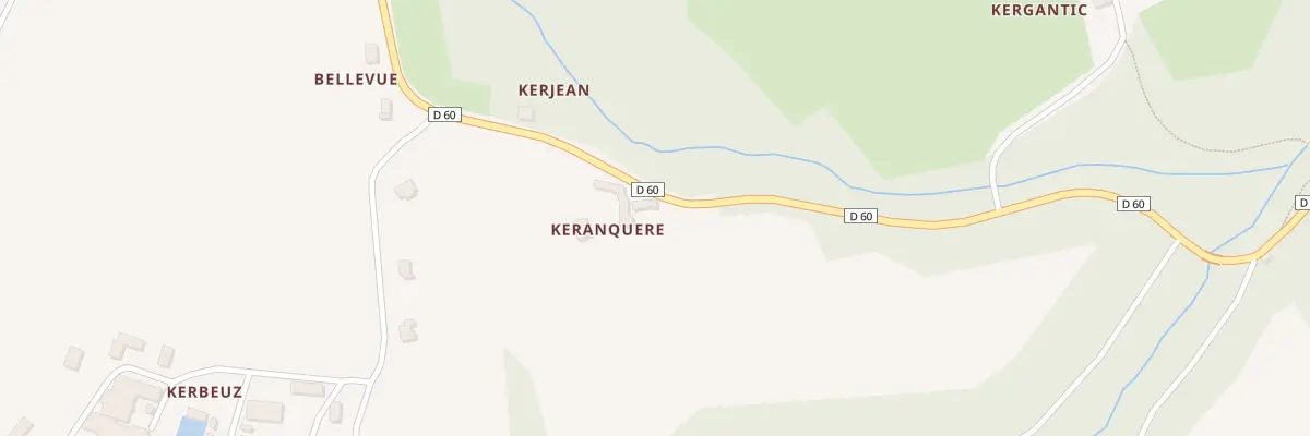 Plan du 87 Keranquere à Trégarvan
