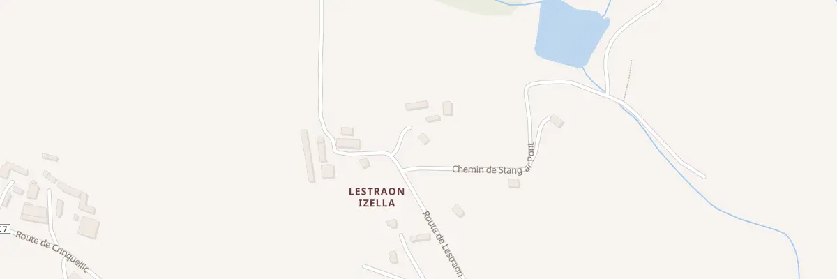 Plan du 7 Rte de Lestraon à Guengat