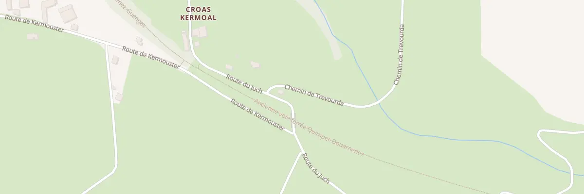 Plan du 1 Rte du Juch à Guengat