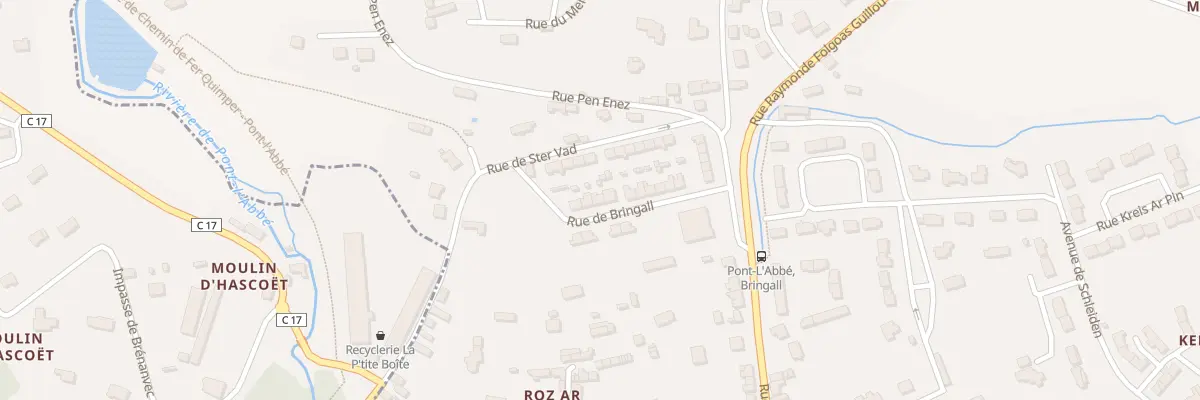 Plan du 5 Rue de Bringall à Pont-l’Abbé