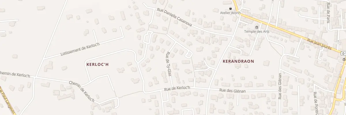 Plan du 8 Rue de Ty Glaz à Plobannalec-Lesconil