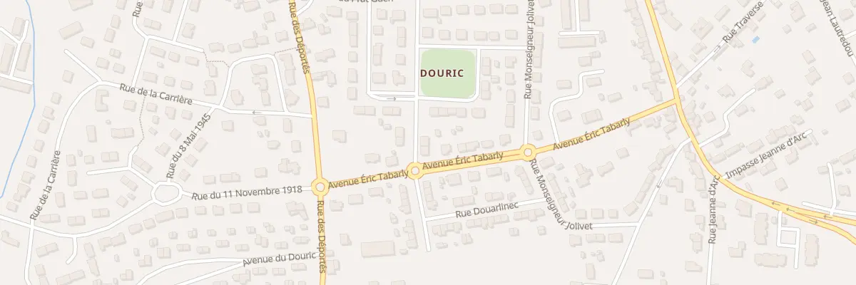 Plan du 5 Rue du Douric-Coz à Pont-l’Abbé