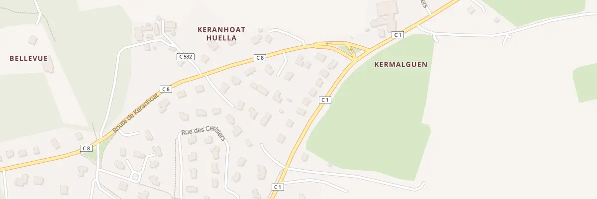 Plan du 15 Kermalguen à Pencran