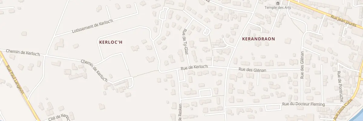 Plan du 1 Rue de Ty Glaz à Plobannalec-Lesconil