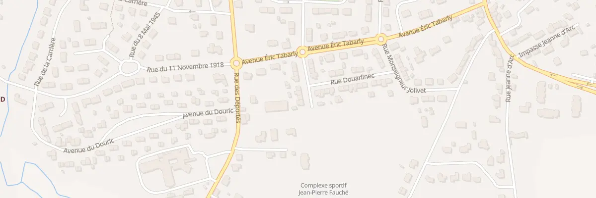 Plan du 24 Rue du Douric-Coz à Pont-l’Abbé