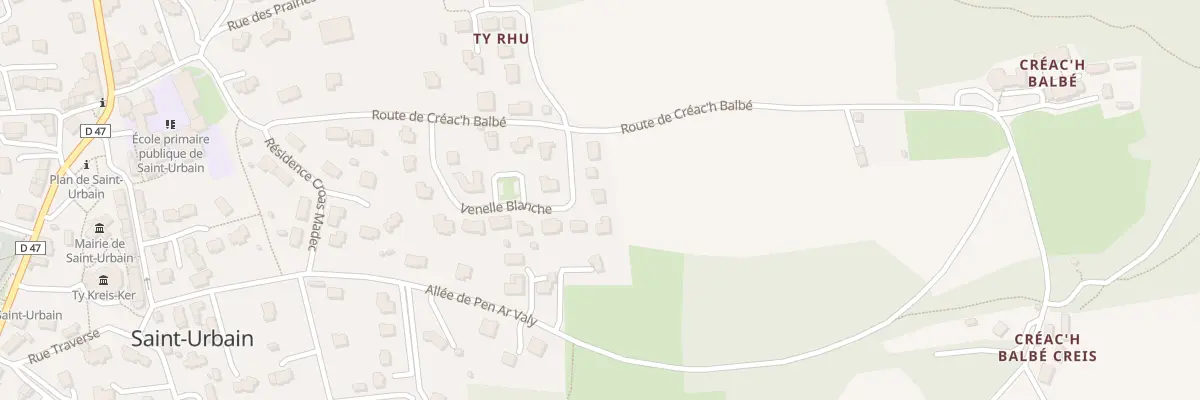 Plan du 21 Ven Blanche à Saint-Urbain