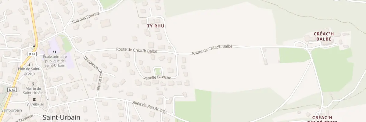 Plan du 25 Ven Blanche à Saint-Urbain
