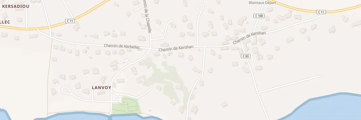 Plan du 409 Che de Kerohan à Hanvec