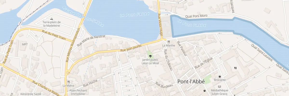 Plan du 3 Rue Jean Jaurès à Pont-l’Abbé