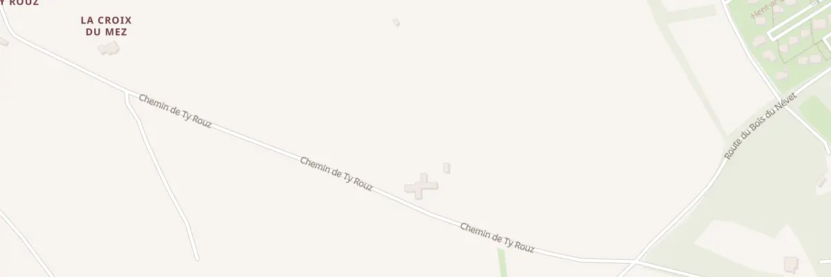 Plan du 12 Rte du Bois du Névet à Locronan