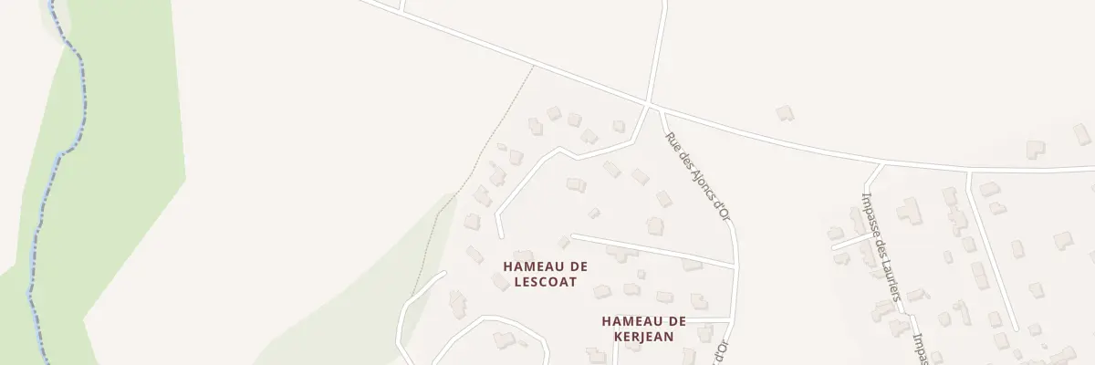 Plan du 105 Hameau de Lescoat à Plounévez-Lochrist