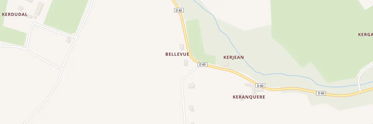 Plan du 80 Belle Vue à Trégarvan
