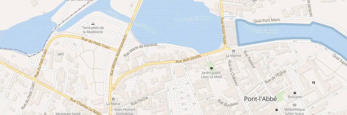 Plan du 8 Rue Jean Jaurès à Pont-l’Abbé