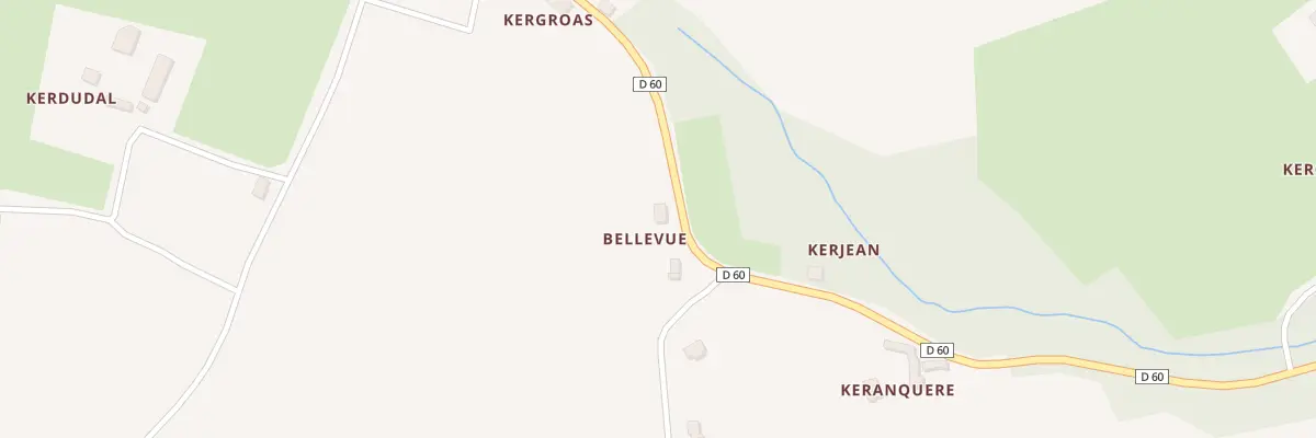Plan du 77 Belle Vue à Trégarvan