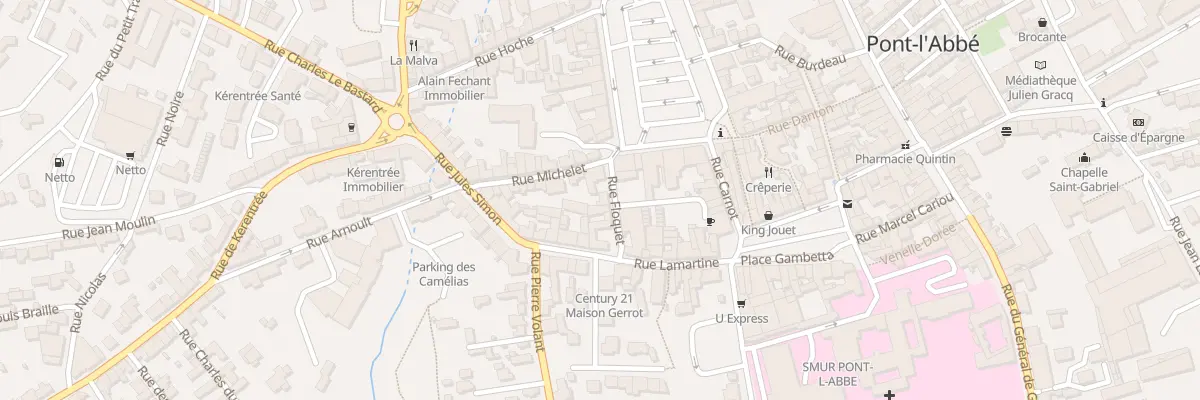 Plan du 6 Rue Floquet à Pont-l’Abbé