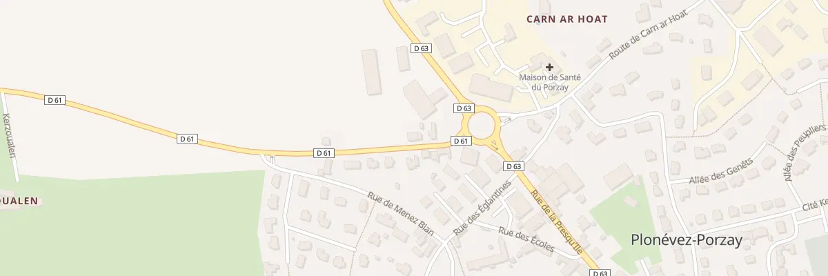 Plan du 3 Rue de la Plage à Plonévez-Porzay
