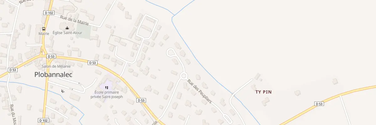 Plan du 4 Rue des Chênes à Plobannalec-Lesconil
