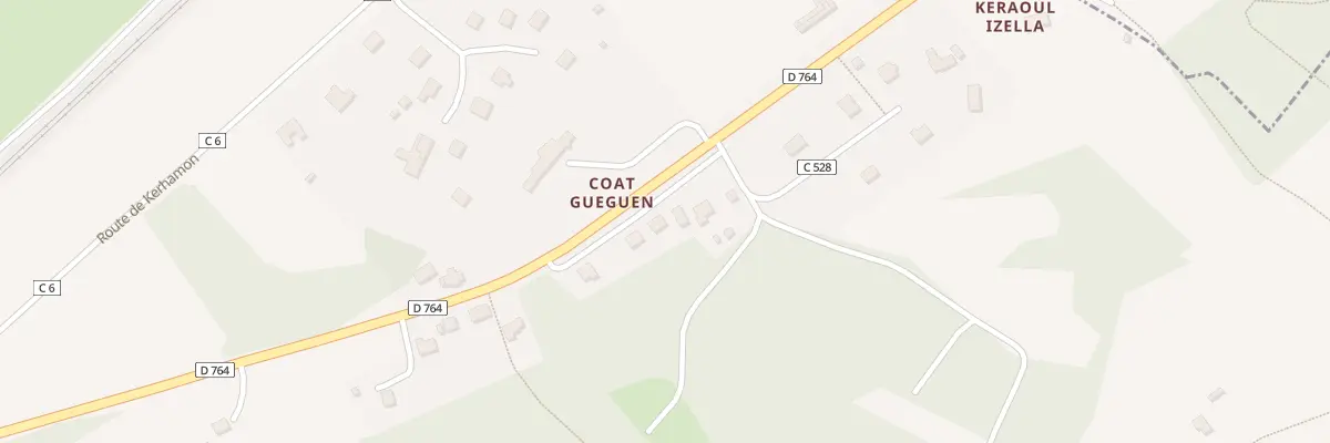 Plan du 18 Coat Gueguen à Pencran