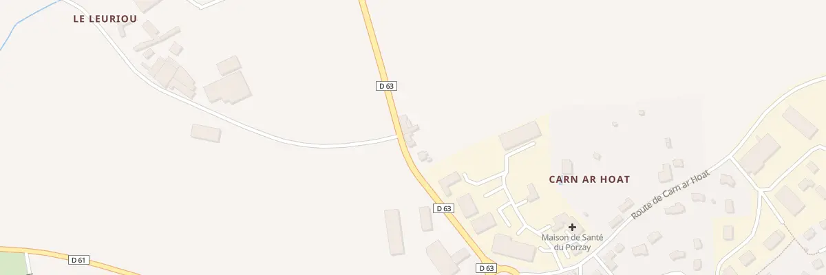 Plan du 33 Rue de la Presqu’Île à Plonévez-Porzay