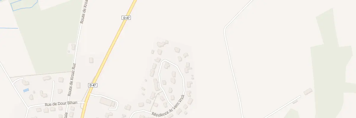 Plan du 40 Res Ar Vern Vrik à Plomodiern