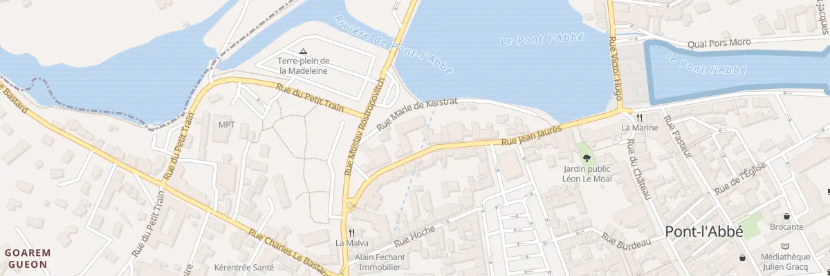 Plan du 20 Rue Jean Jaurès à Pont-l’Abbé