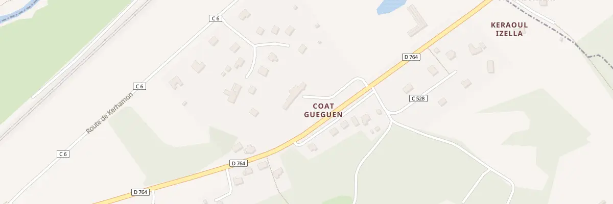 Plan du 3 Coat Gueguen à Pencran